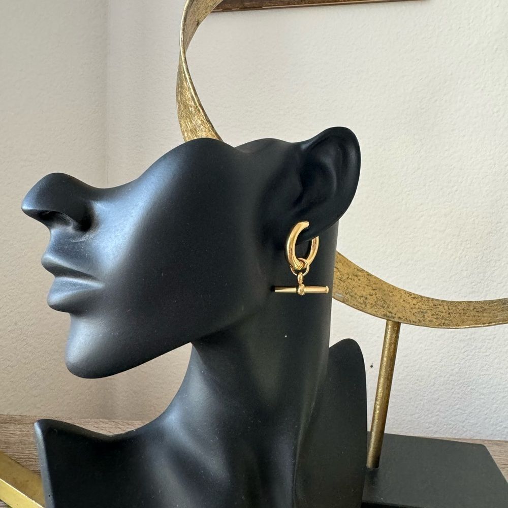 Statement hoop earrings N673 - Picture 4 of 4